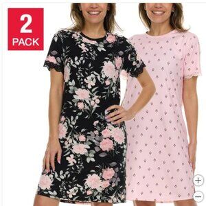 NEW Flora Nikrooz Sleep Dress 2-pack | Black
